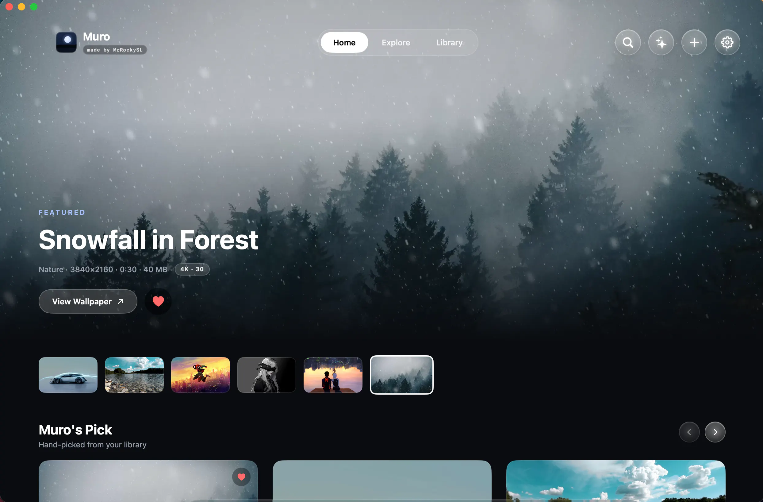 Muro : Native Live Wallpapers for macOS gallery image