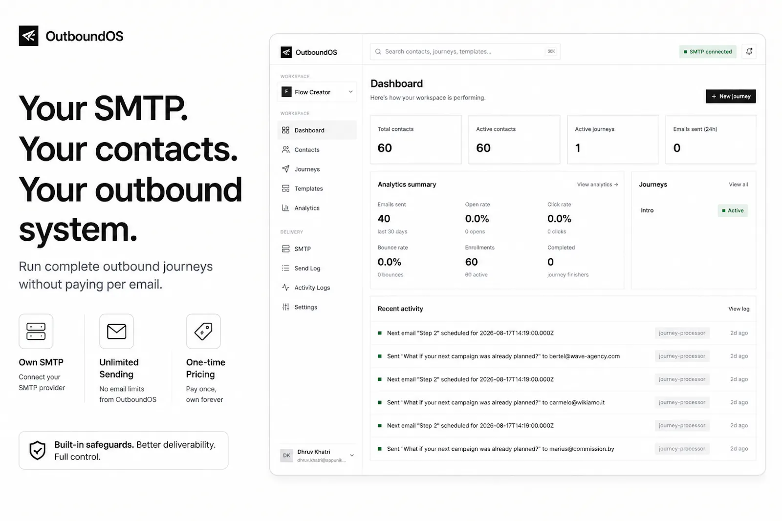 OutboundOS screenshot 1