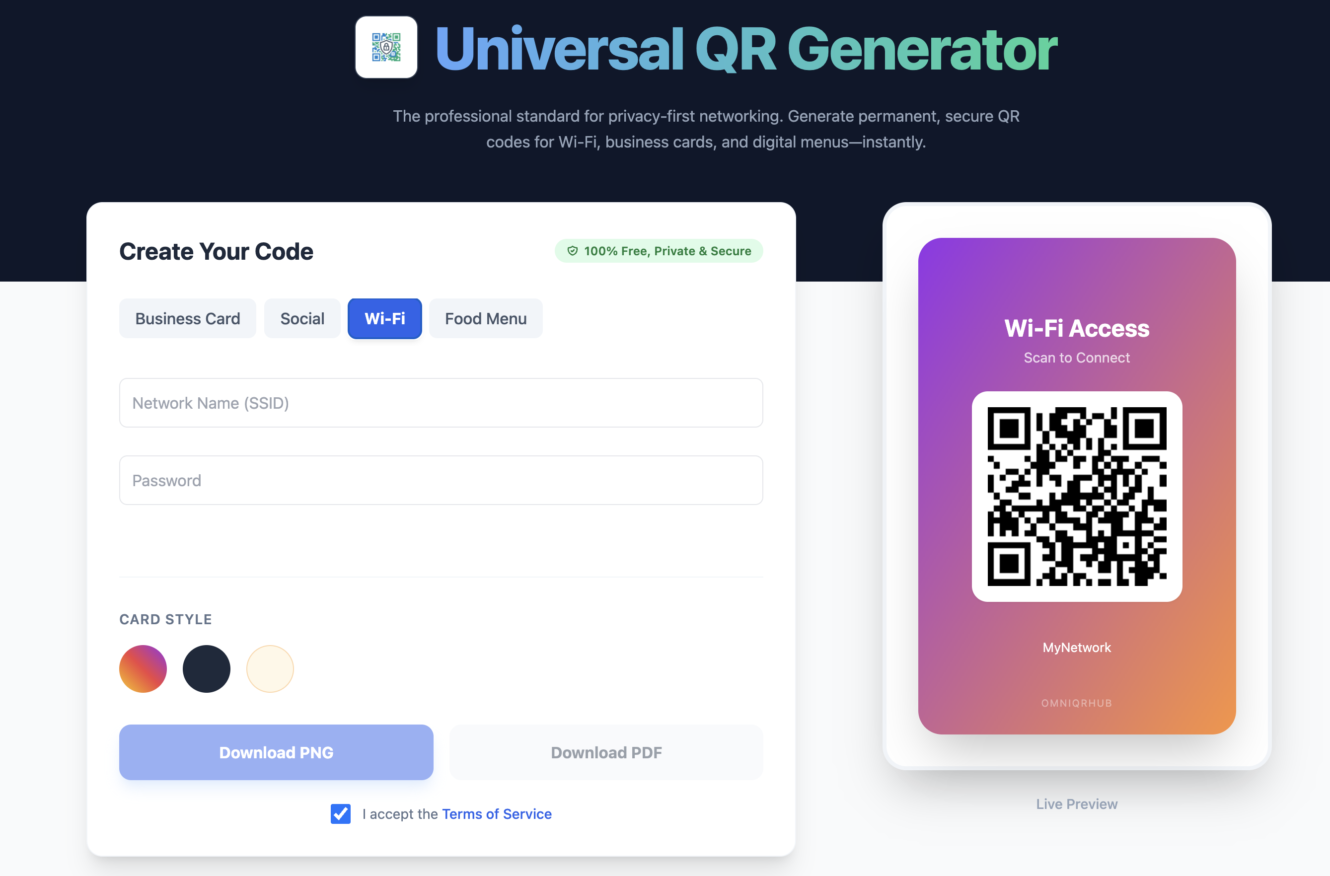 Omni QR Hub gallery image
