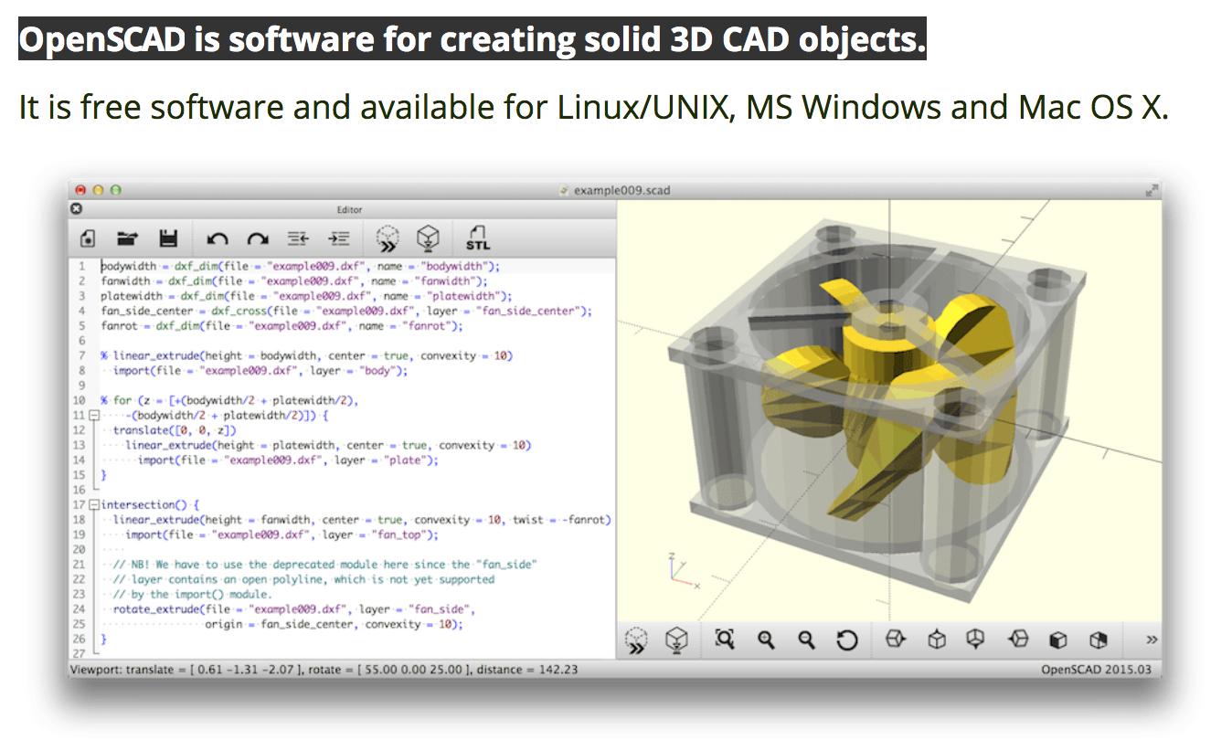 OpenSCAD gallery image