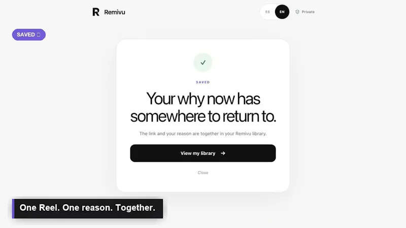 Remivu screenshot 1 (video preview)
