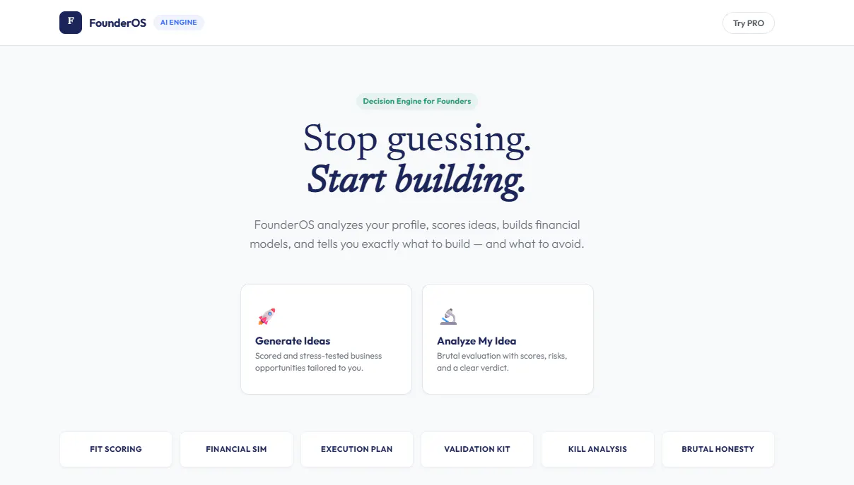 FounderOS AI product banner