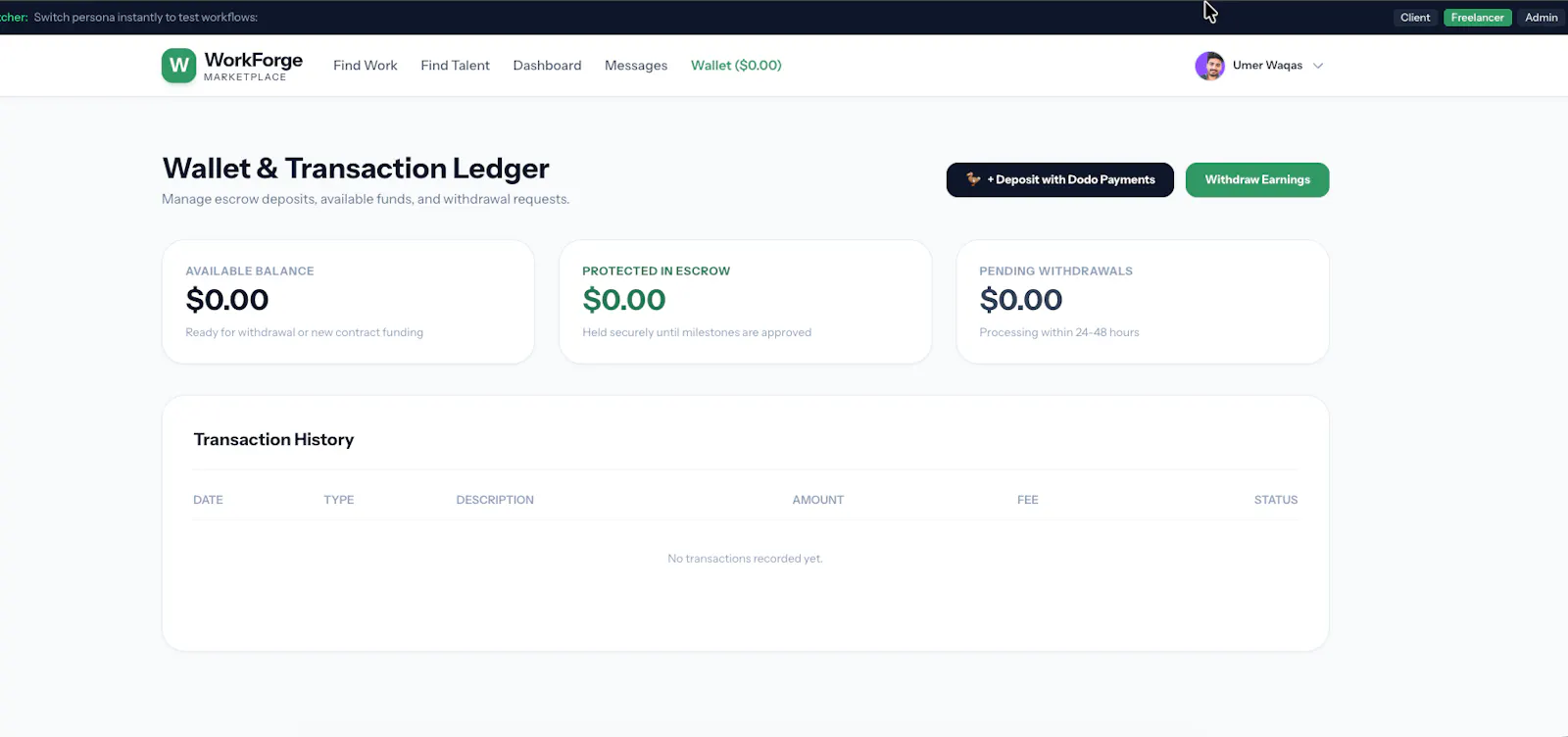 WorkForge — Upwork Clone Source Code screenshot 2