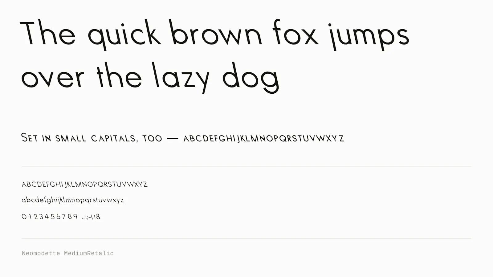 Neomodette by Cast Iron Type screenshot 6