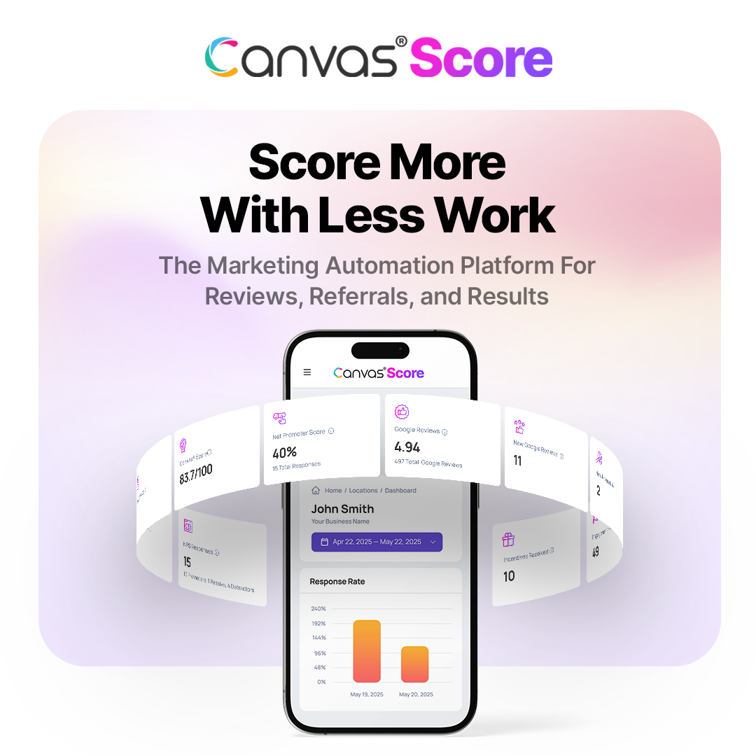 Canvas® Score - Automate Reviews. Drive Referrals. Grow Smarter. media 1