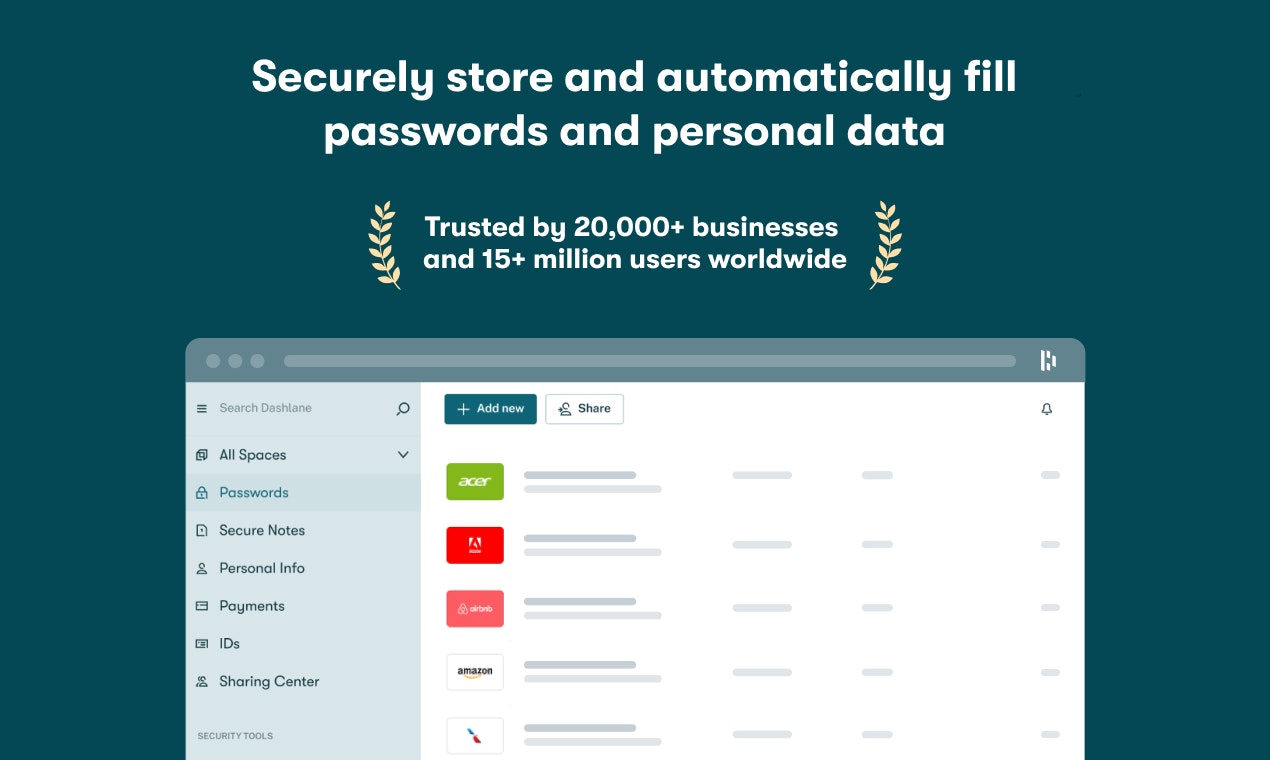 Dashlane Password Manager Image