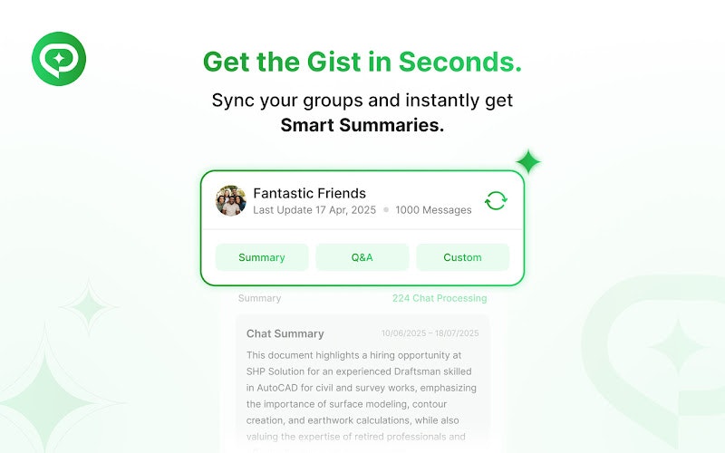 GistGem - Screenshot 3 showing product features and functionality