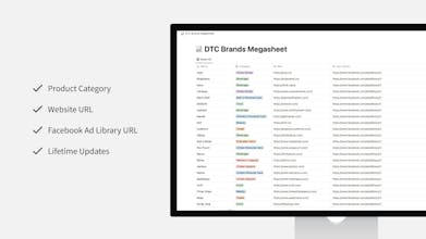 DTC Brand Megasheet gallery image