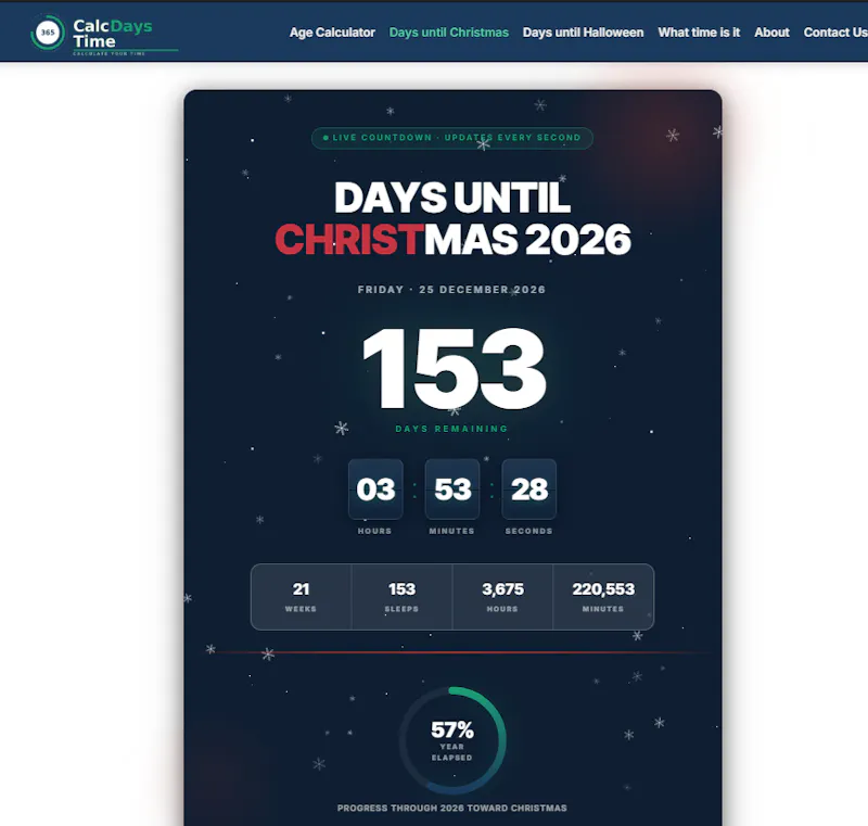 calcdaystime.com screenshot 4
