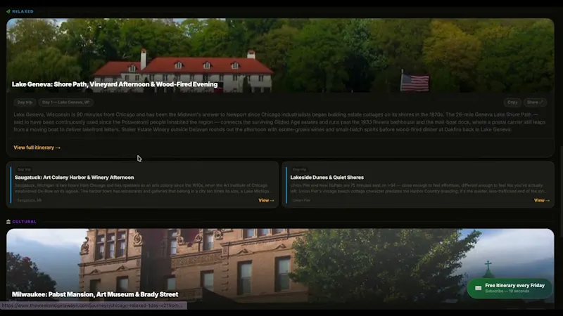 The Weekend Getaways screenshot 1 (video preview)
