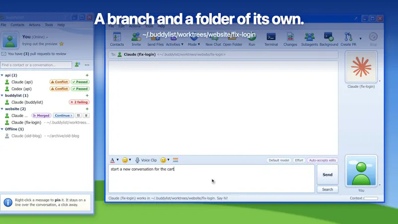 buddylist screenshot 5