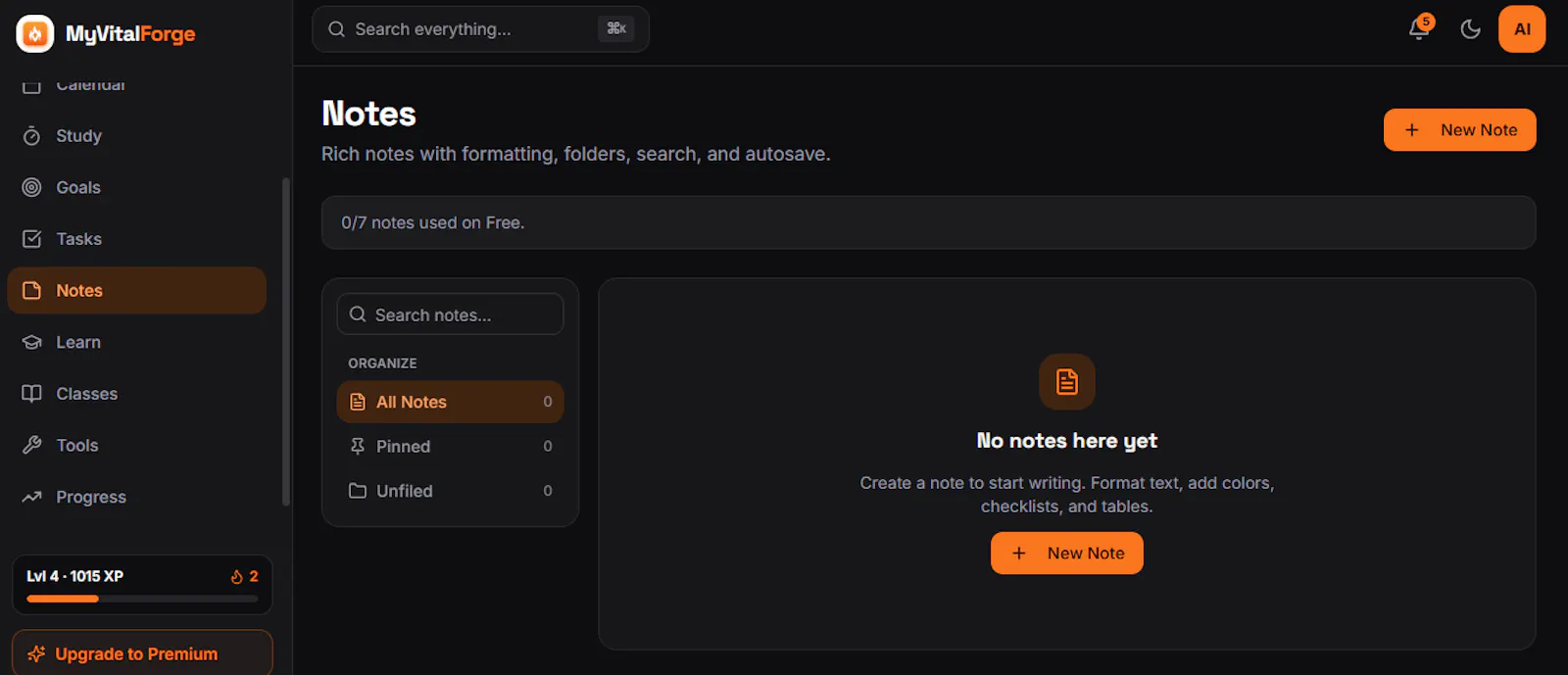 MyVitalForge screenshot 4