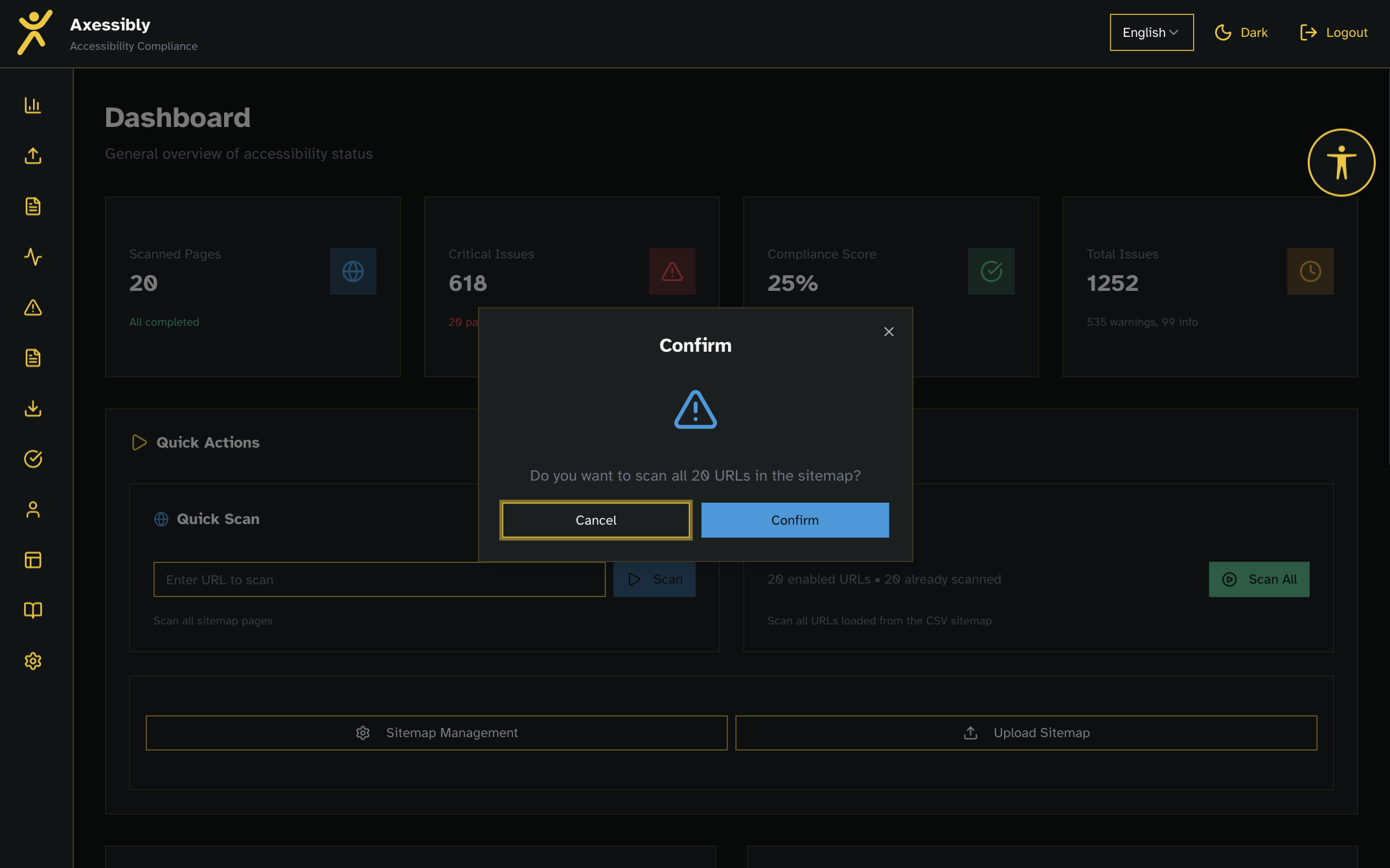 Axessibly - Screenshot 2 showing product features and functionality