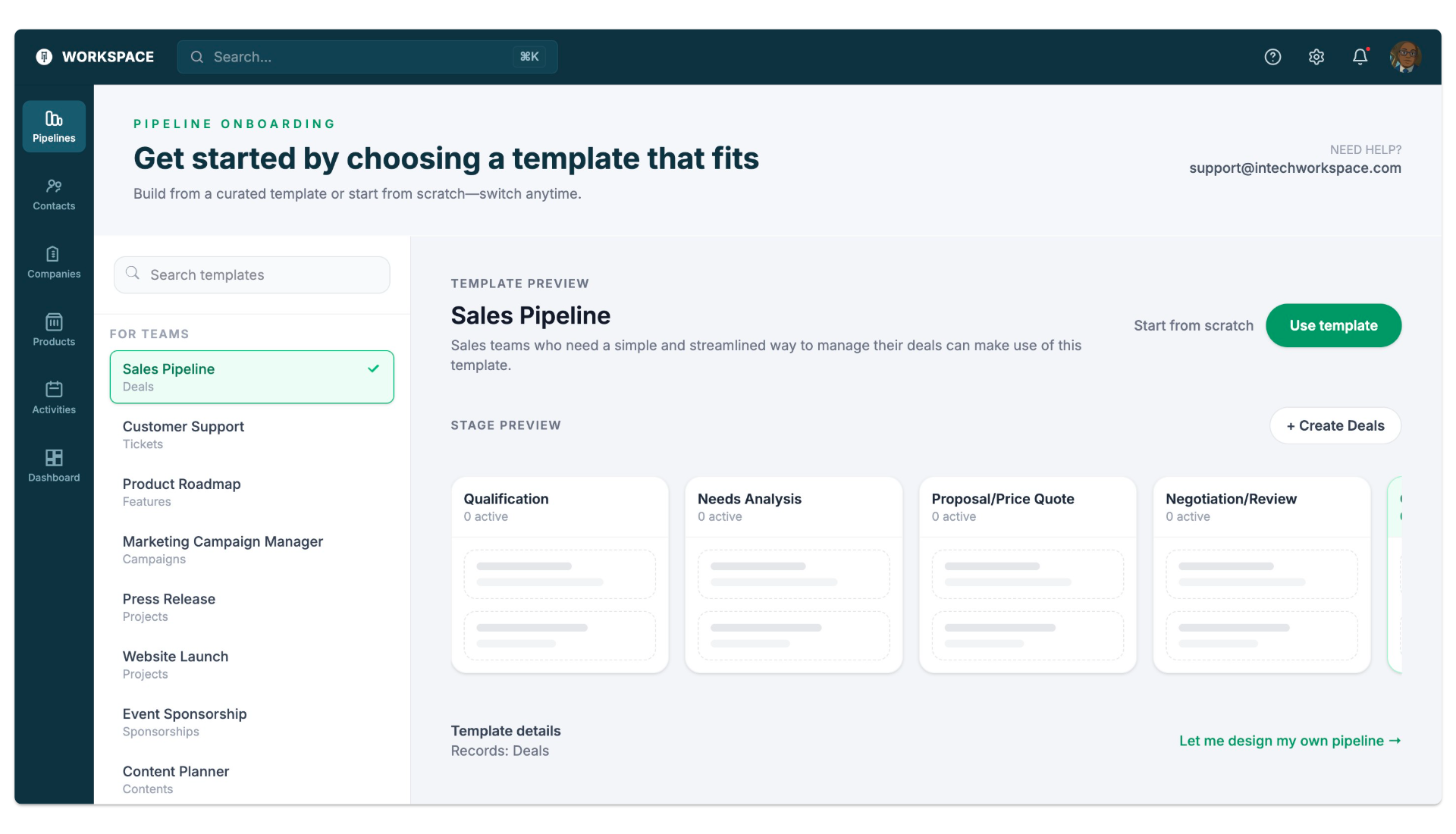 iNTECH Workspace - Screenshot 4 showing product features and functionality