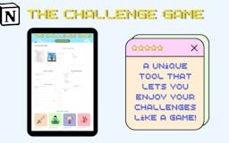 The Challenge Game | Notion template media 2