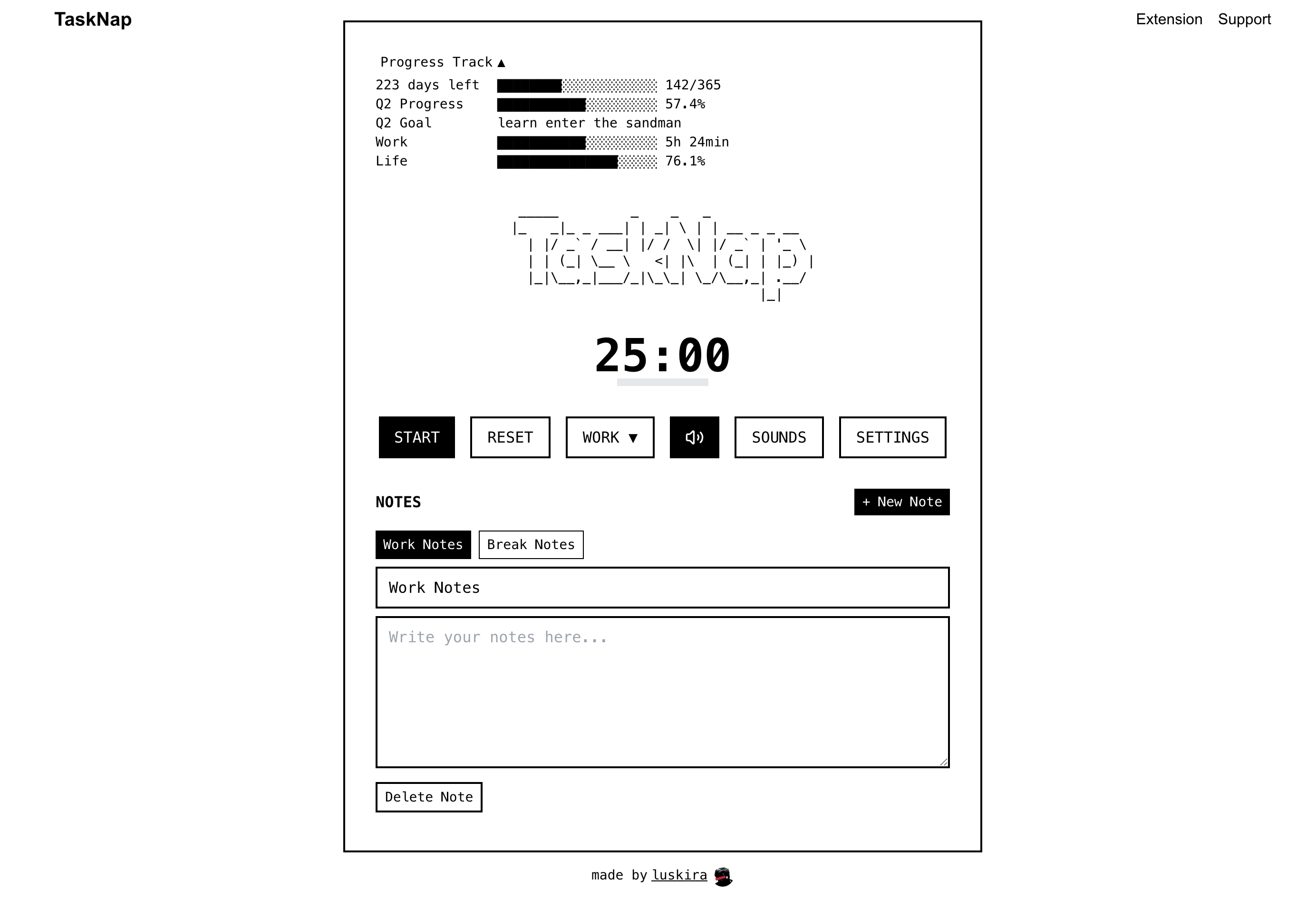 Tasknap - Haga la tarea, luego tome una siesta media 1