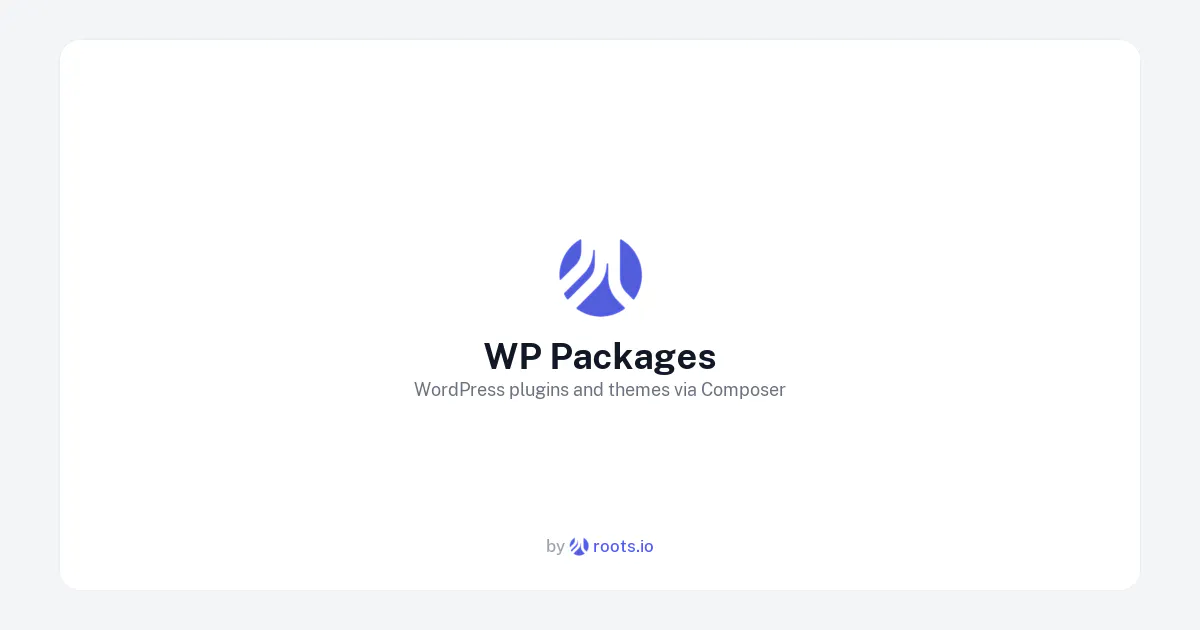 WP Packages — a WPackagist Alternative product banner