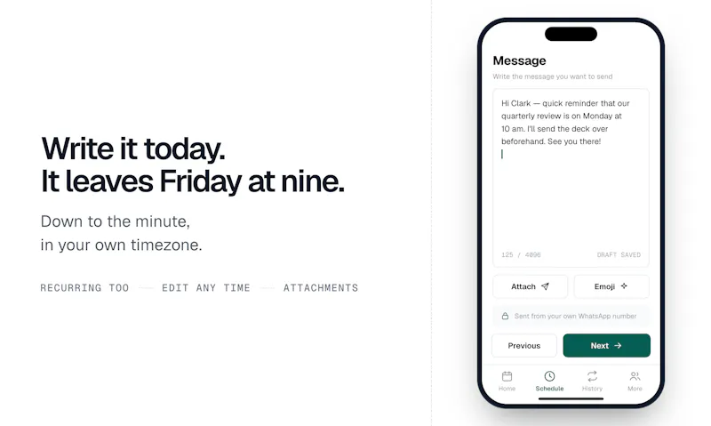 Chatmaid Schedule screenshot 4