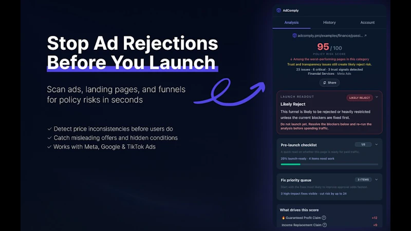 AdComply screenshot 1 (video preview)