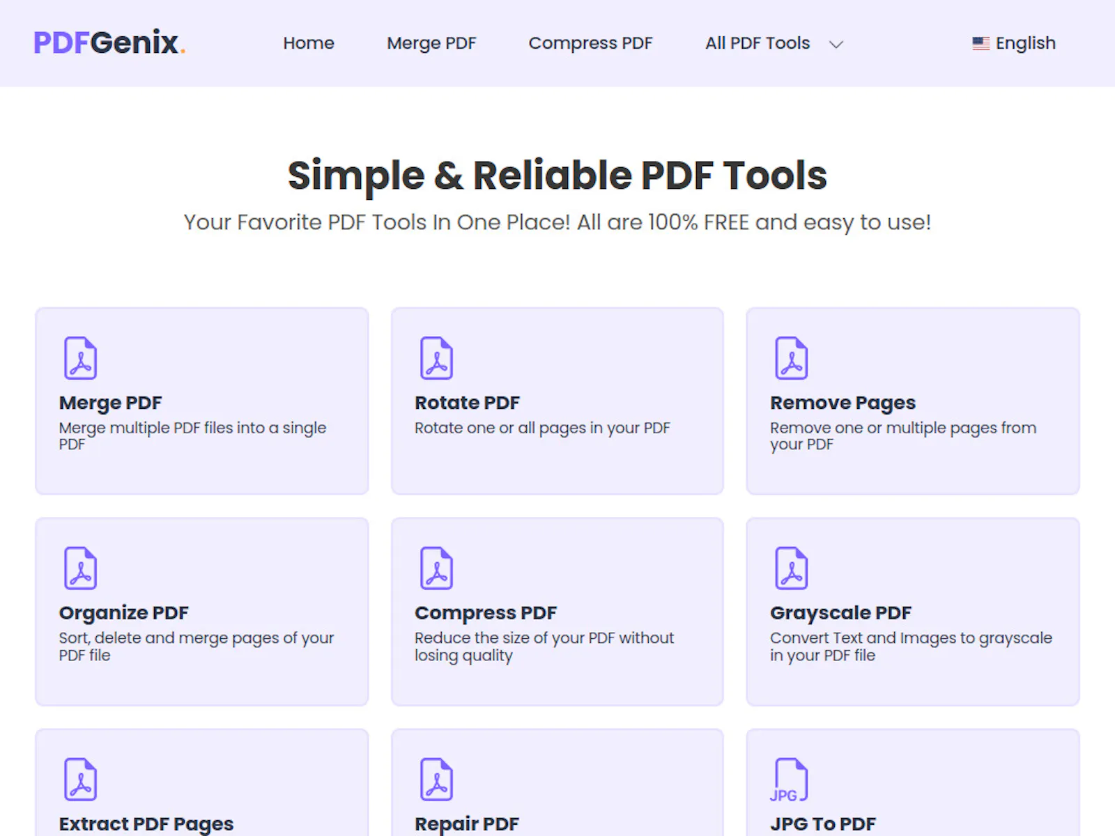 PdfGenix All in One Pdf Tools  screenshot 1