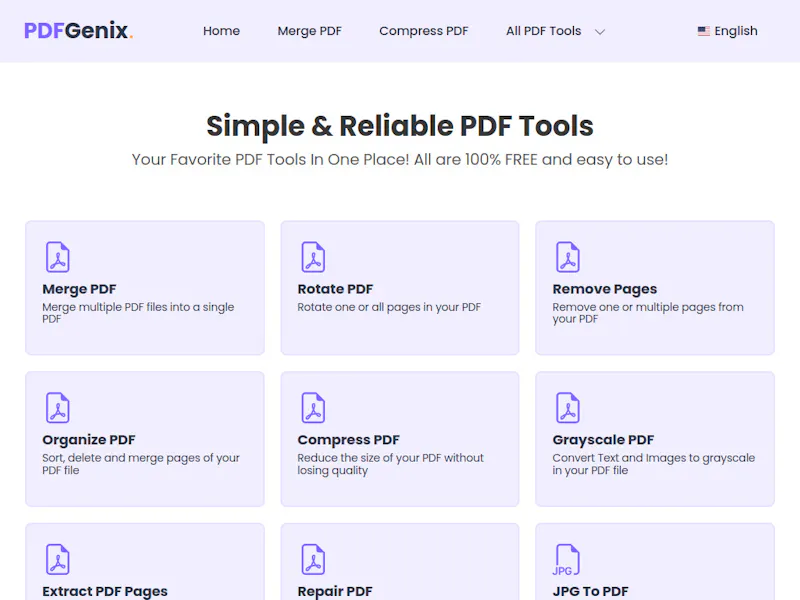 PdfGenix All in One Pdf Tools  screenshot 1