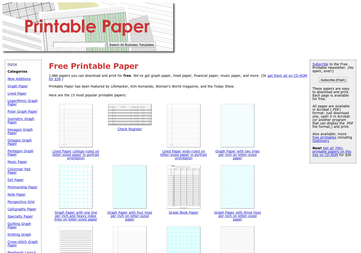 Printable Paper