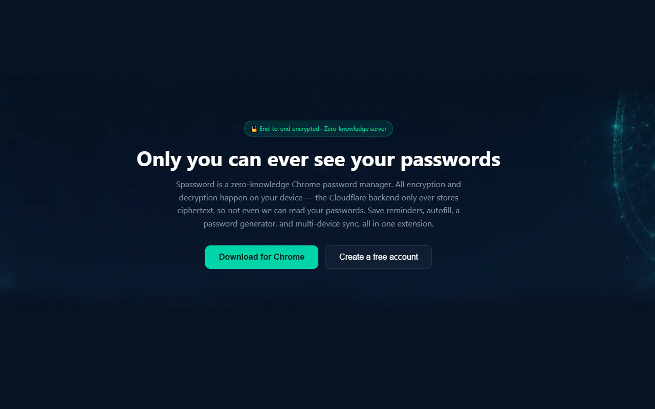 Spassword - password manager gallery image