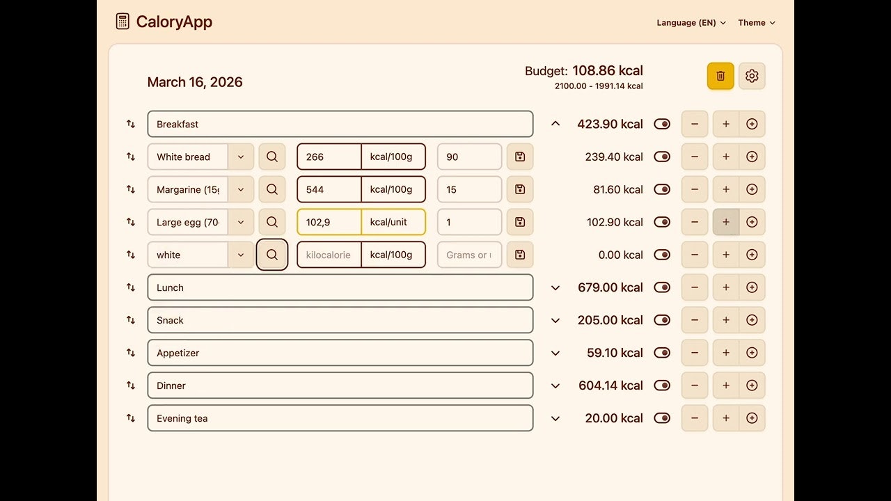 CaloryApp gallery image