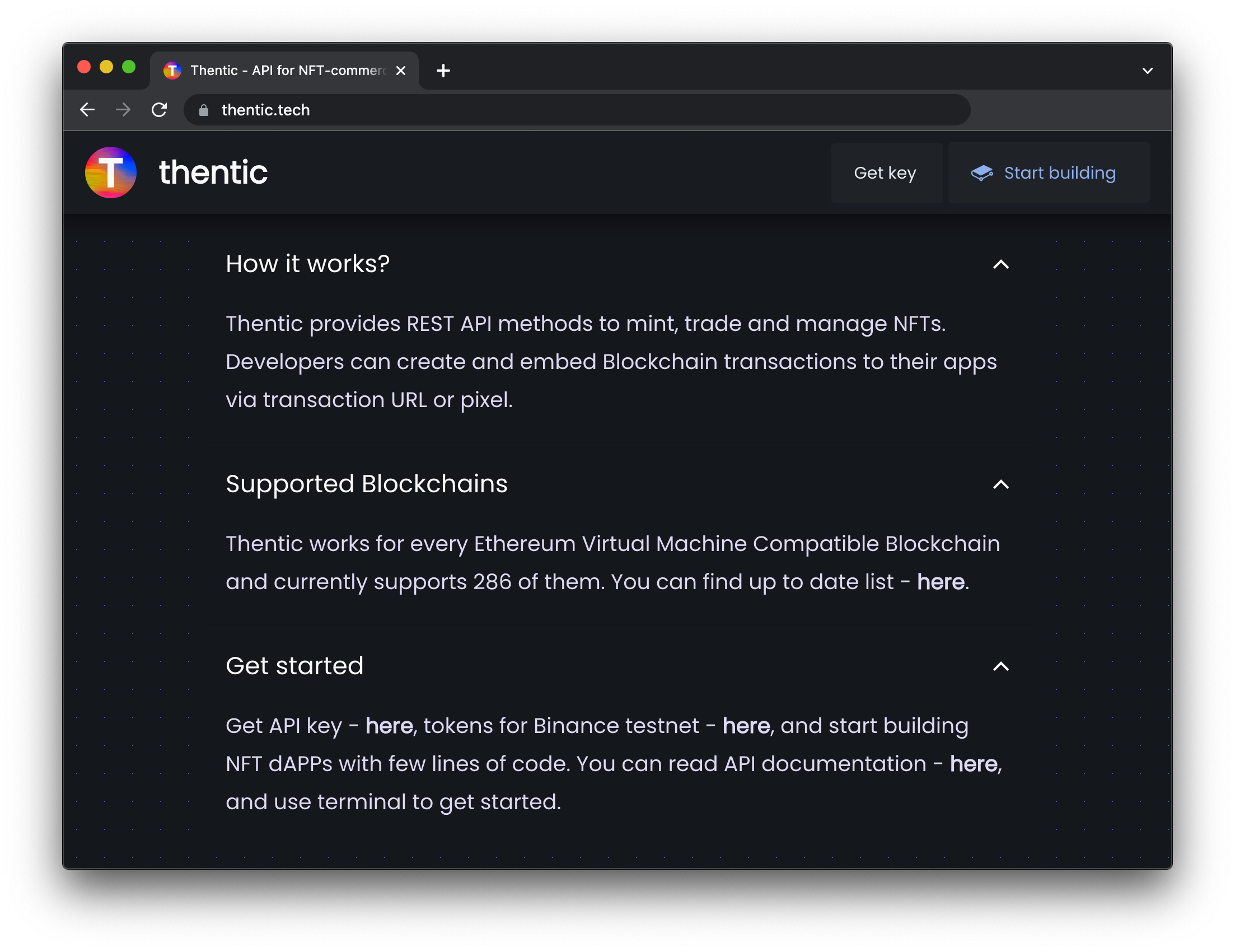 Media Thentic - API untuk NFT-Commerce 3