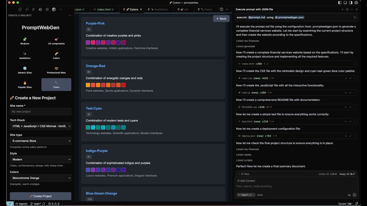 PromptWebGen gallery image