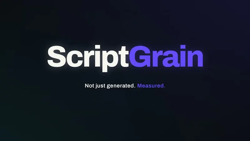 ScriptGrain - Write like you, at scale screenshot 1 (video preview)