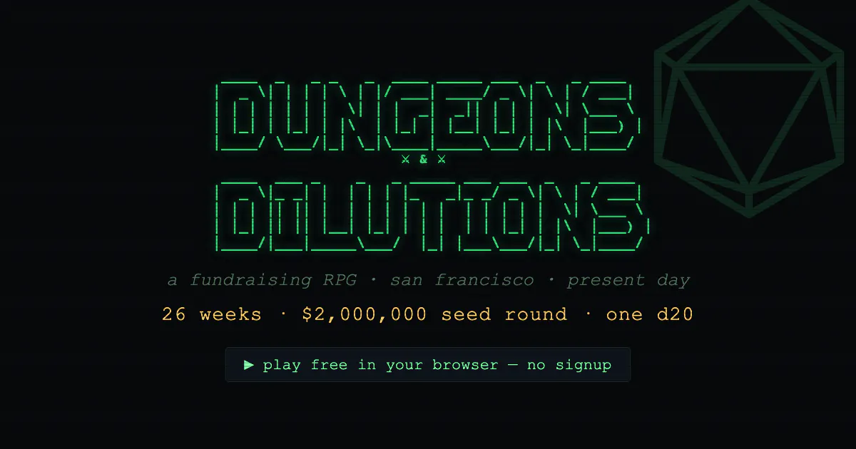 Dungeons & Dilutions — a fundraising RPG gallery image