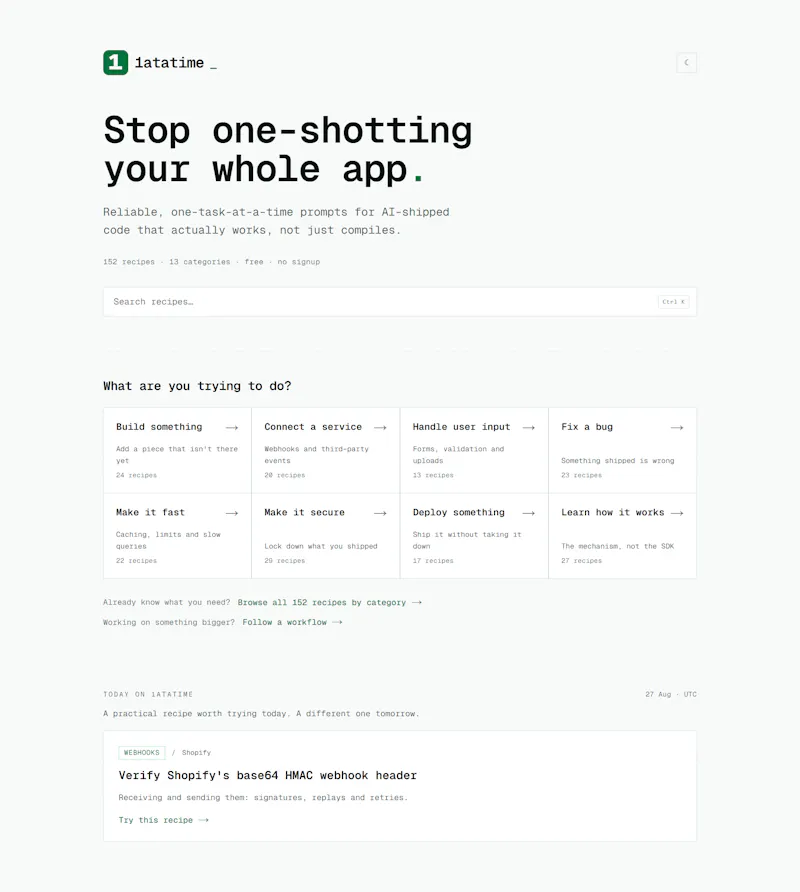 1atatime screenshot 1