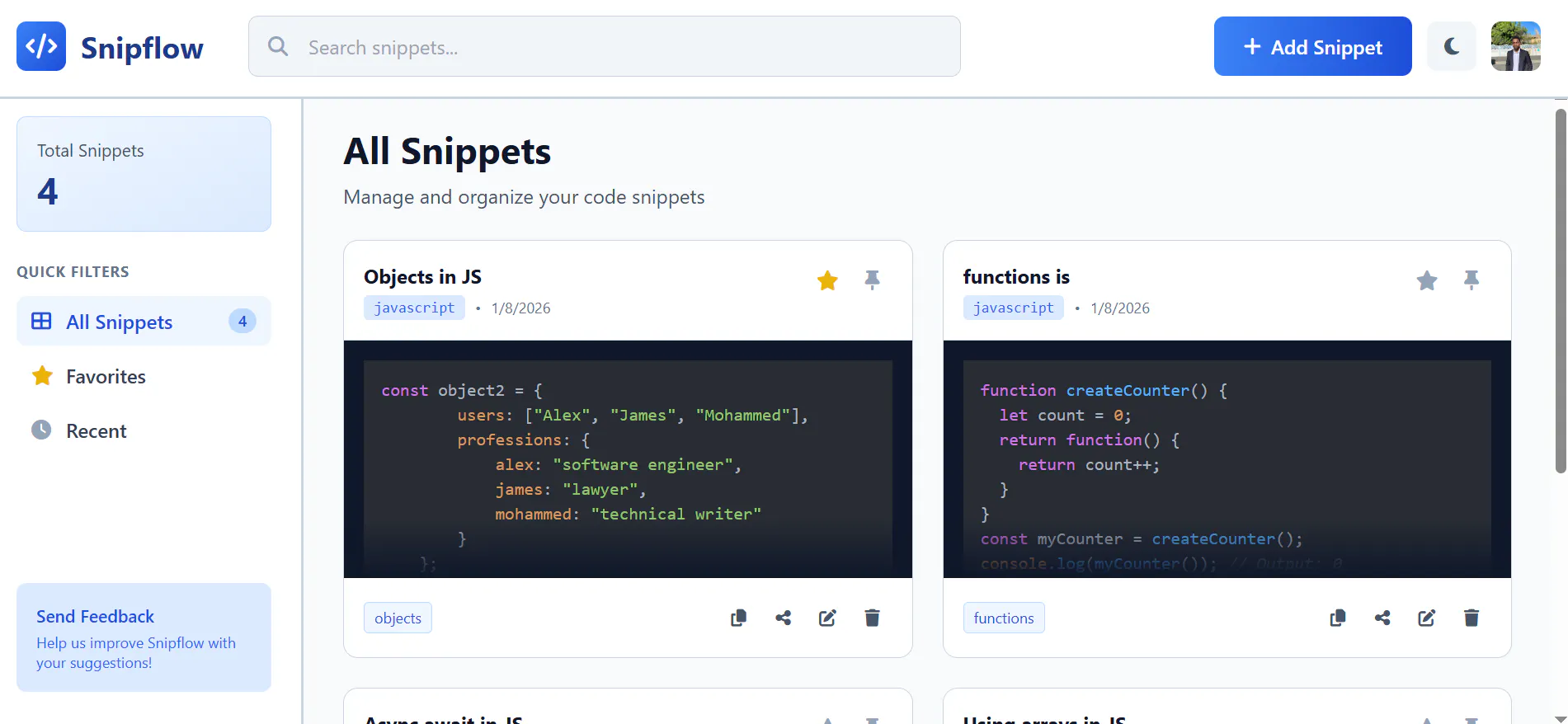 Snipflow gallery image
