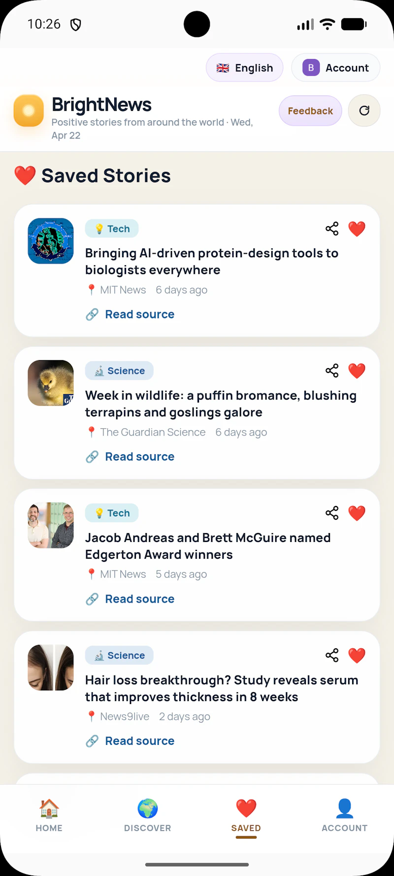 BrightNews screenshot 3