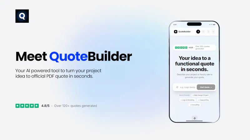 QuoteBuilder screenshot 1