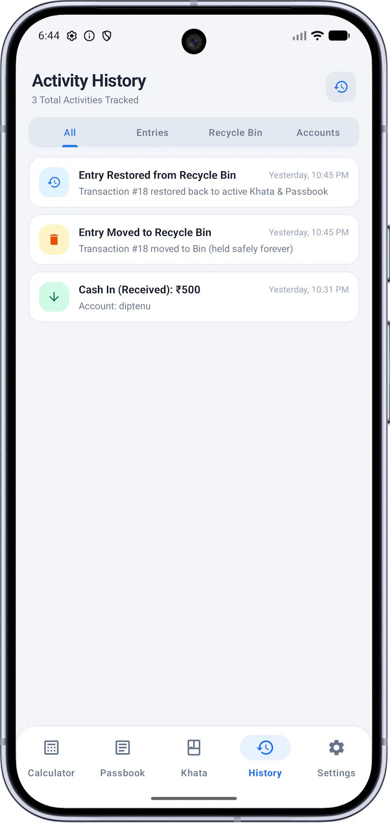 NoteCount - Cash Calculator & Khata screenshot 5