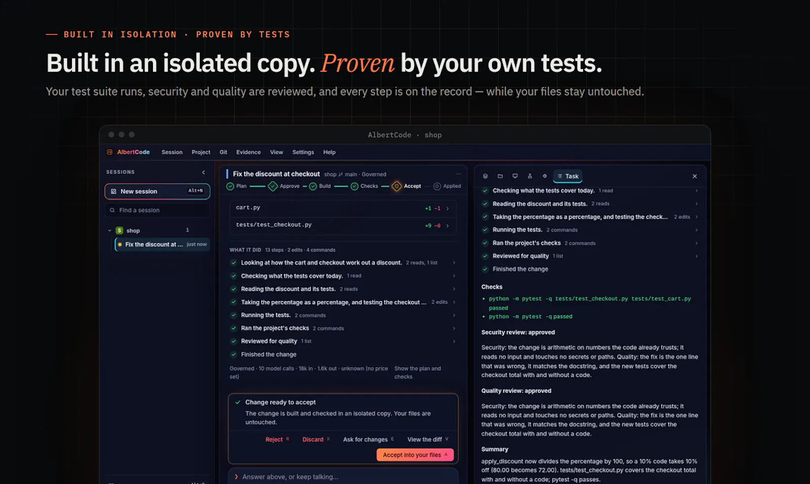 AlbertCode SWE screenshot 3