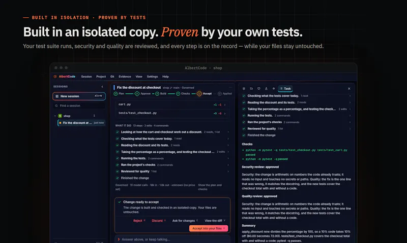 AlbertCode SWE screenshot 3