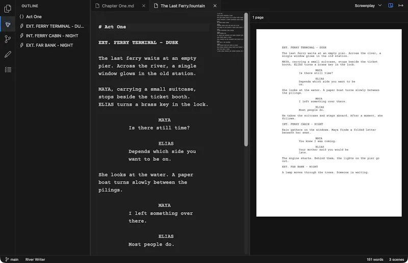 River Writer screenshot 2