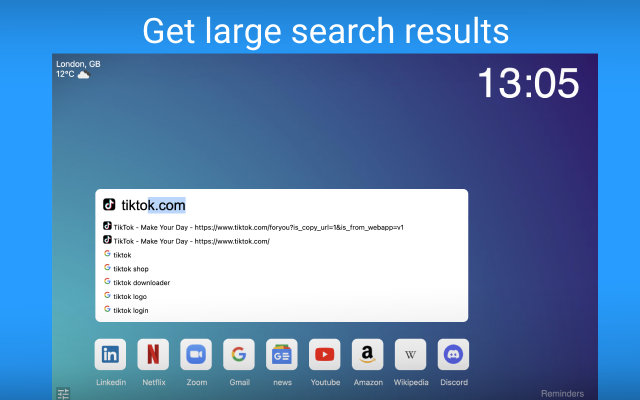 Mineral New Tab gallery image