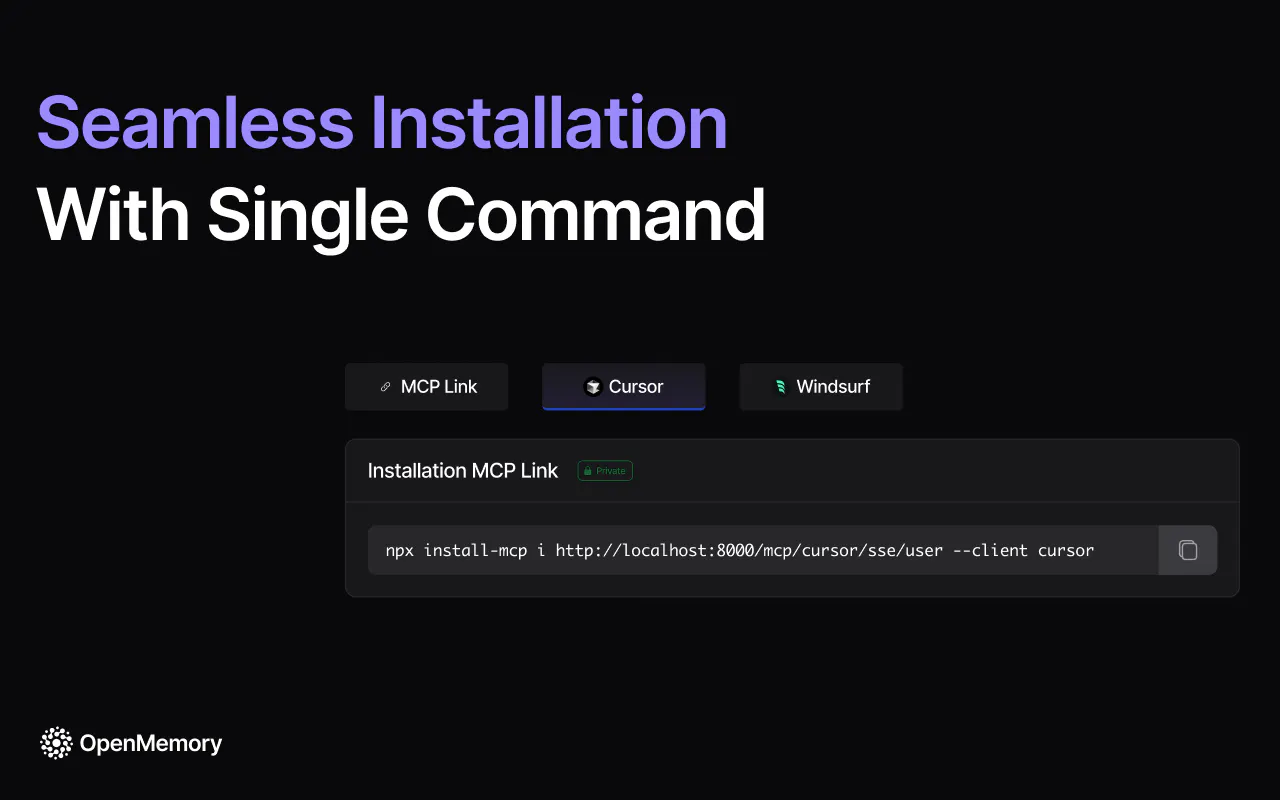 OpenMemory MCP: Memory for your AI Tools | Product Hunt