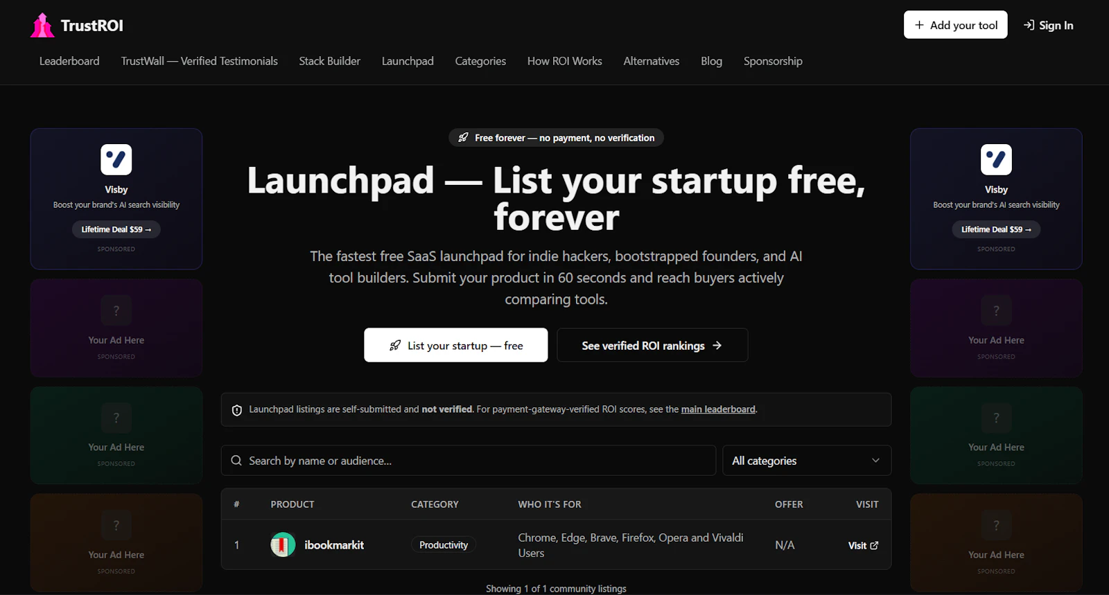 Launchpad screenshot 1
