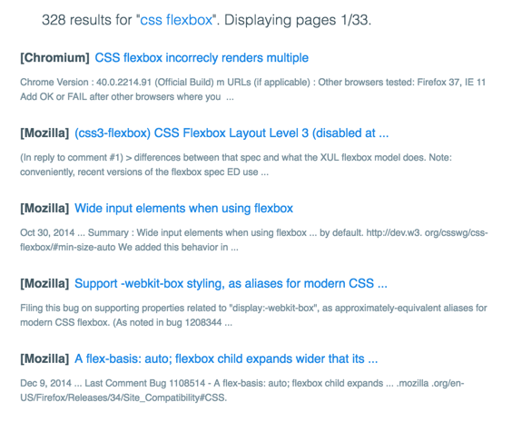 Browser Bug Searcher