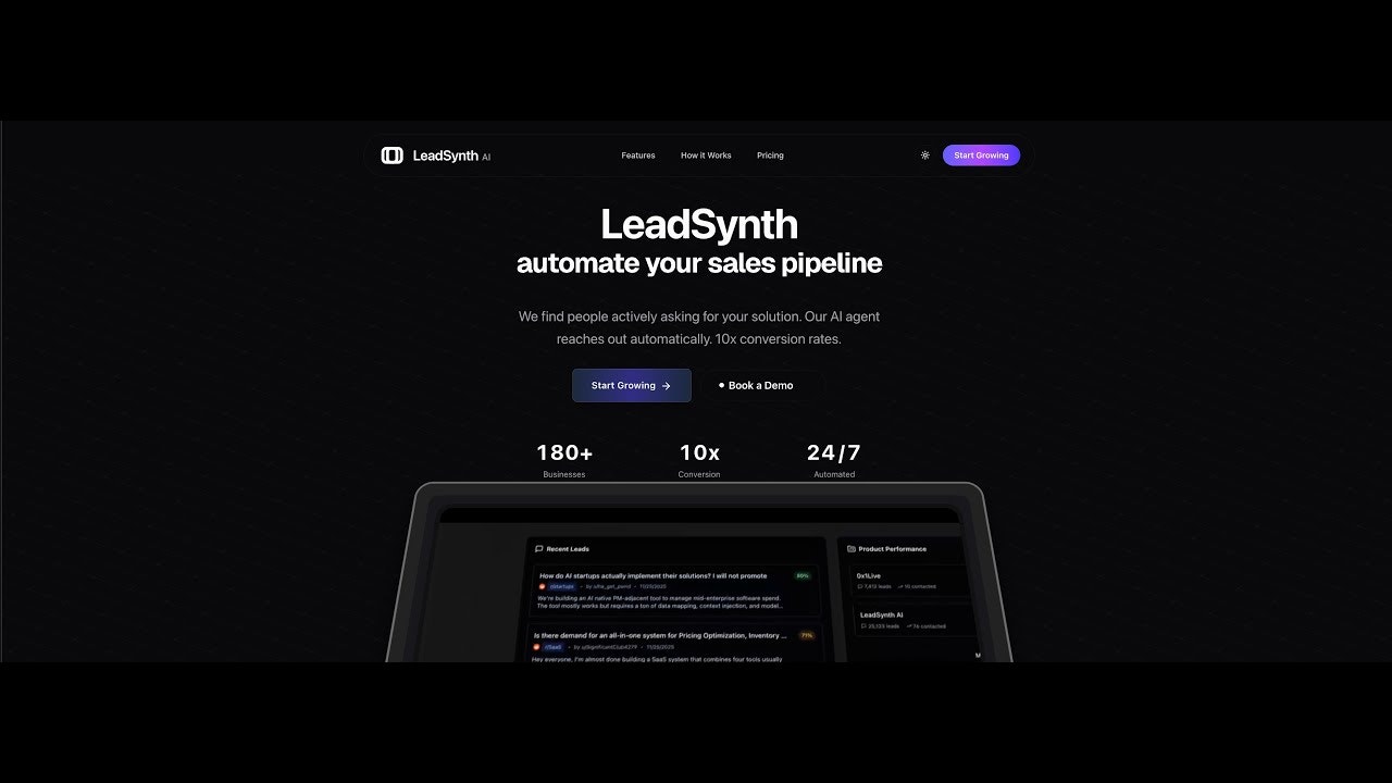LeadSynth Launch gallery image