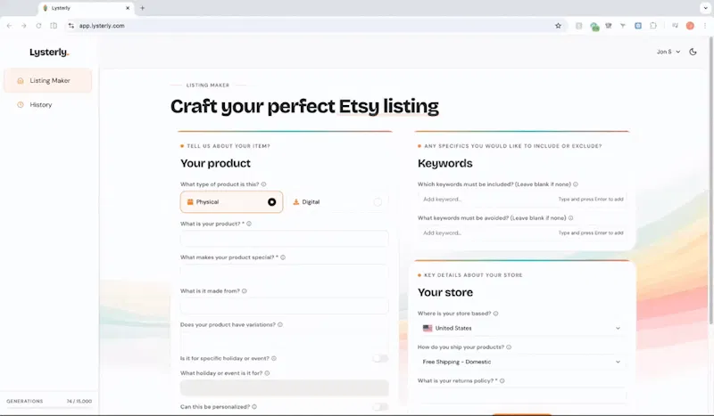 Lysterly screenshot 1 (video preview)