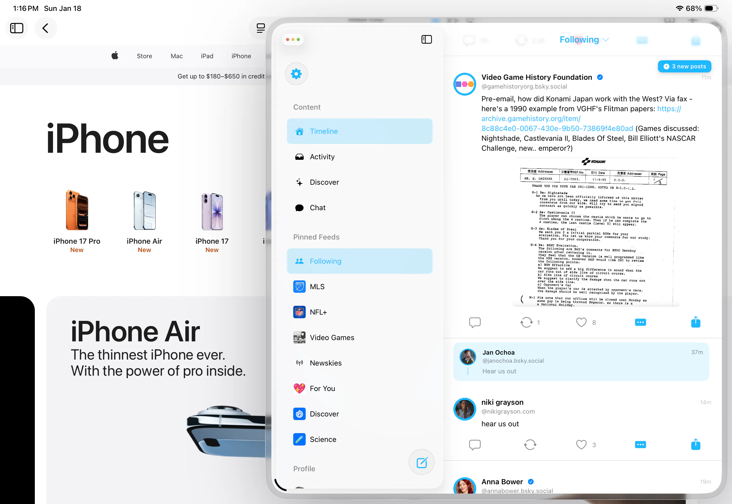 Skyscraper for Bluesky, an iOS client gallery image