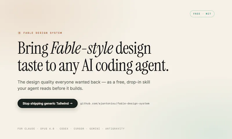 Fable Design System screenshot 1