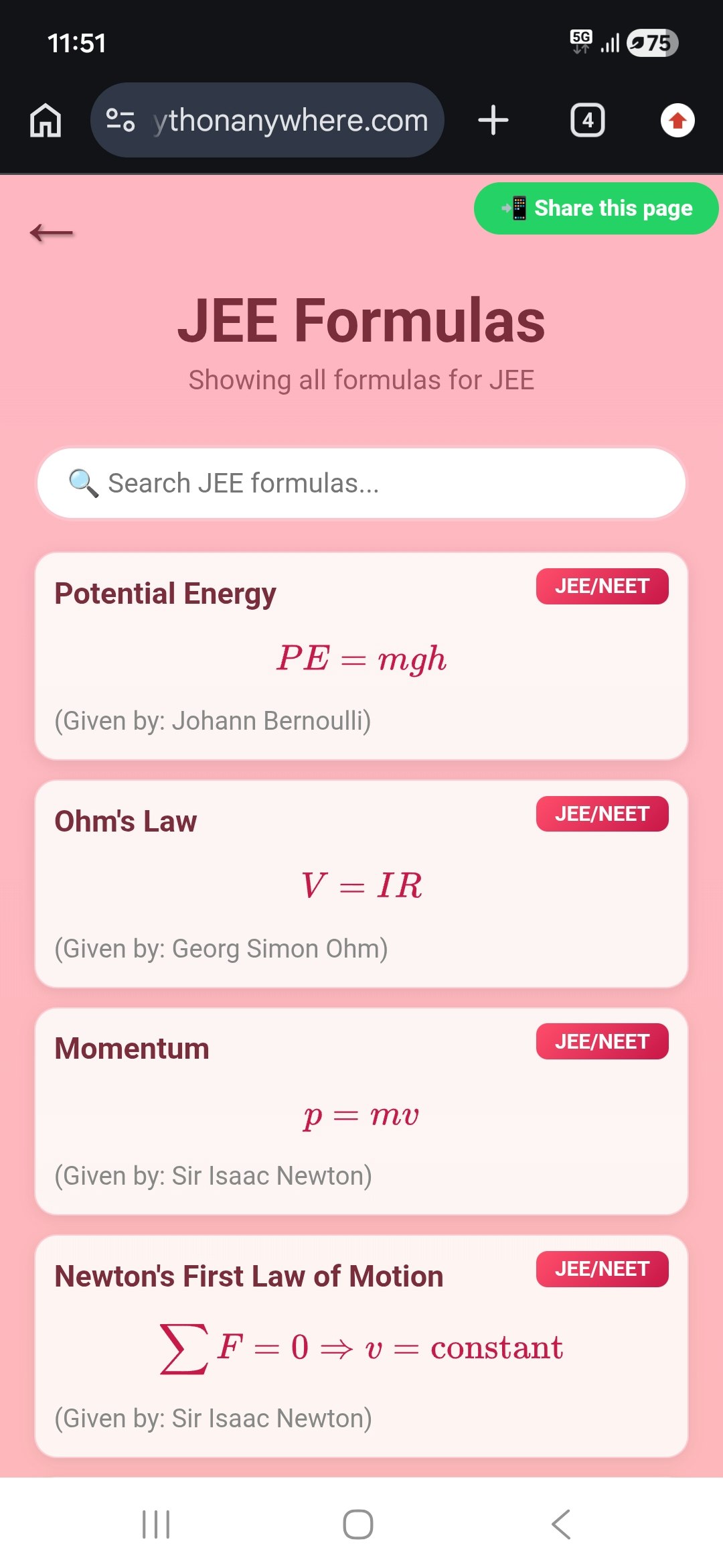 FormulaVerse — Explore Physics gallery image