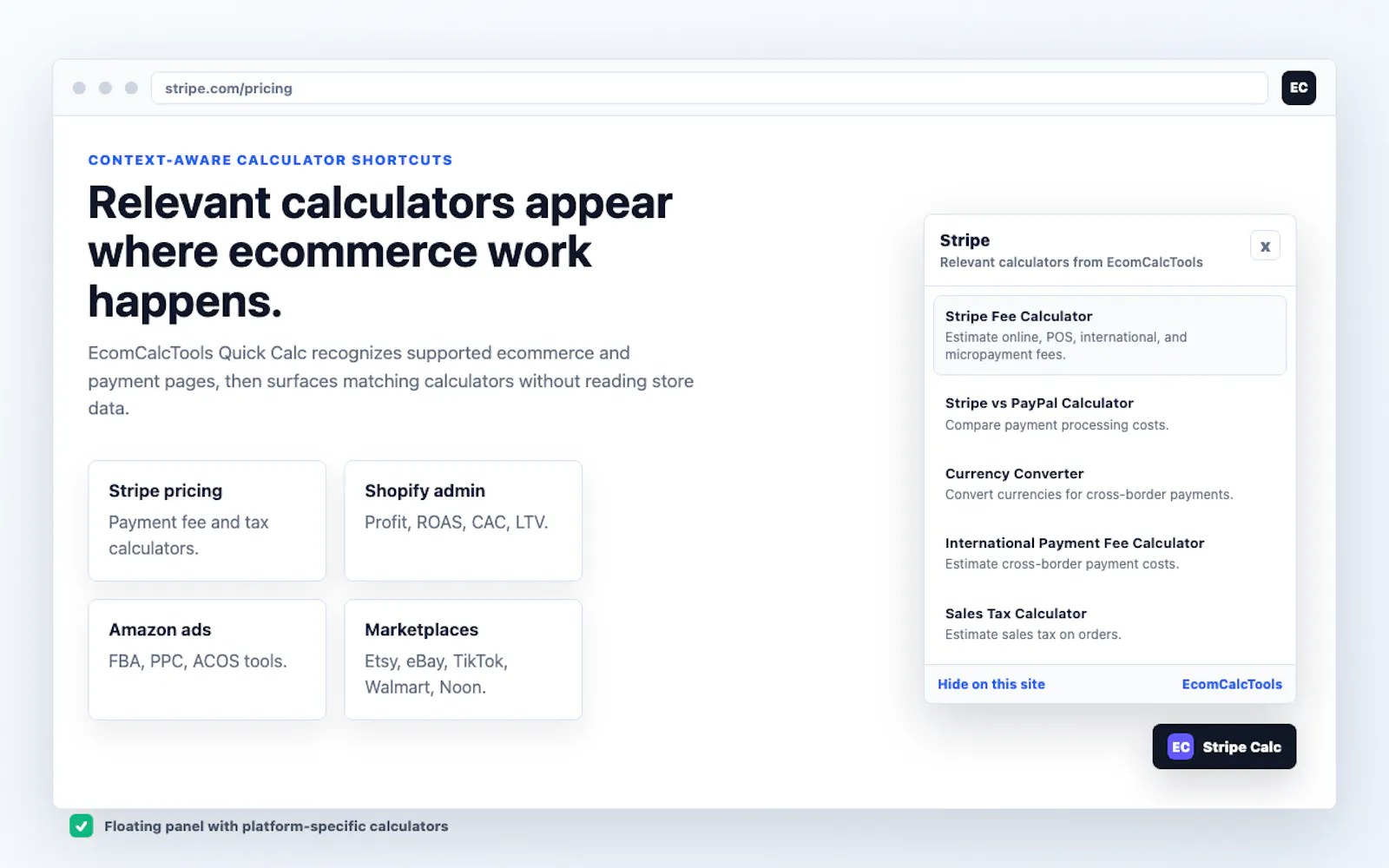 EcomCalcTools Quick Calc screenshot 3